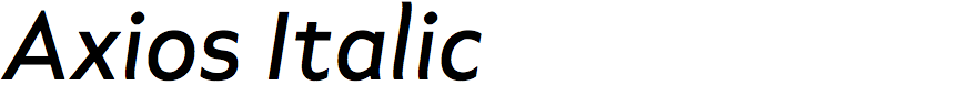 Axios Italic