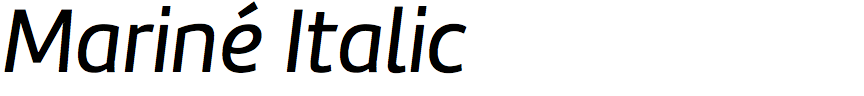 Mariné Italic