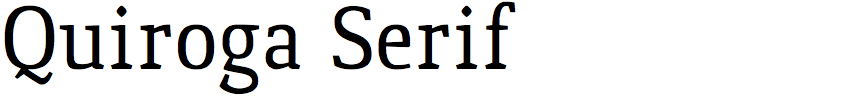 Quiroga Serif