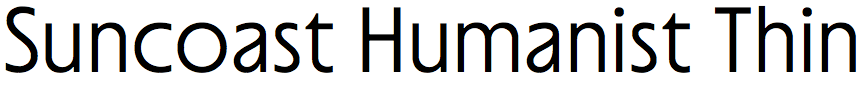 Suncoast Humanist Thin