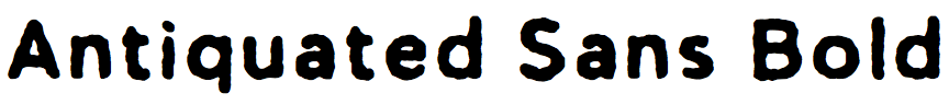 Antiquated Sans Bold