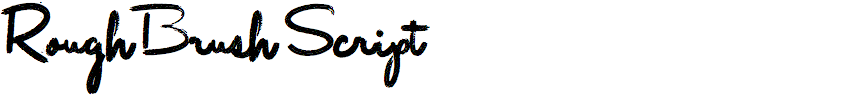 Rough Brush Script