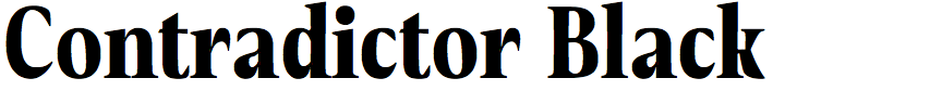 Contradictor Black