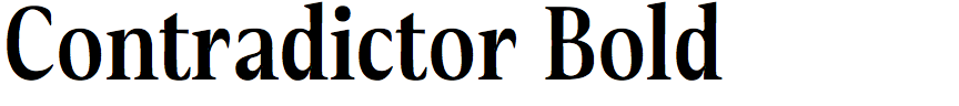 Contradictor Bold