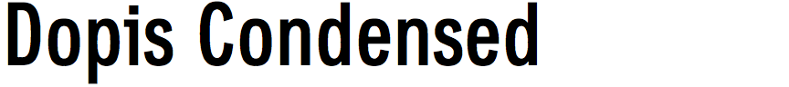 Dopis Condensed