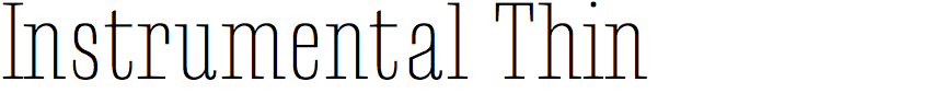 Instrumental Thin