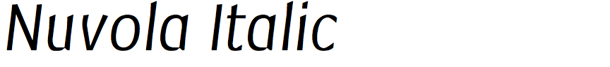 Nuvola Italic