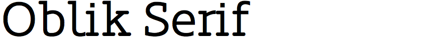 Oblik Serif