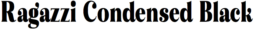 Ragazzi Condensed Black