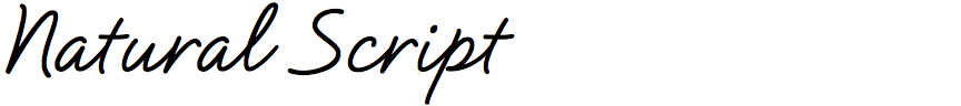 Natural Script