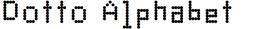 Dotto Alphabet