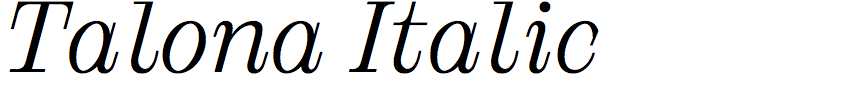 Talona Italic