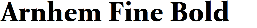 Arnhem Fine Bold