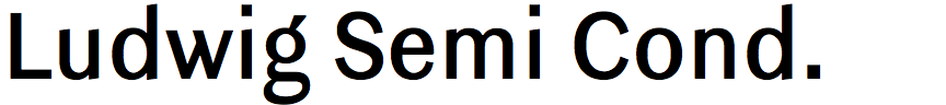 Ludwig Semi Condensed