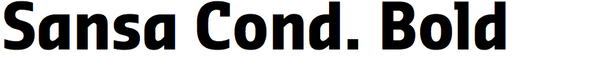 Sansa Condensed Bold