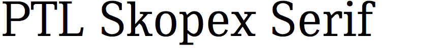 PTL Skopex Serif