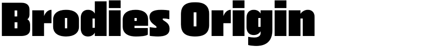 Brodies Origin
