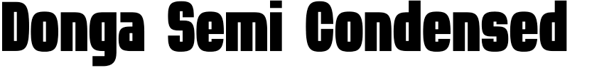 Donga Semi Condensed