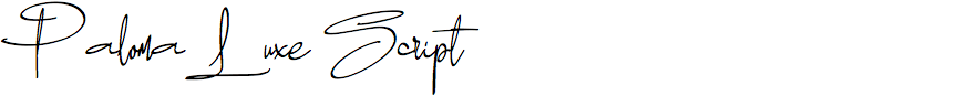Paloma Luxe Script