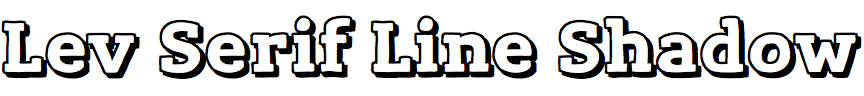 Lev Serif Line Shadow