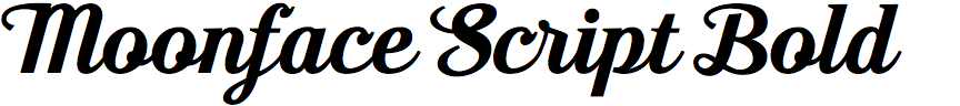 Moonface Script Bold