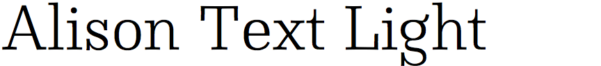 Alison Text Light