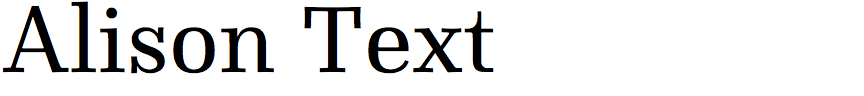 Alison Text
