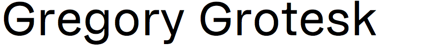 Gregory Grotesk