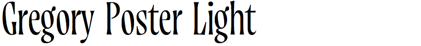 Gregory Poster Light