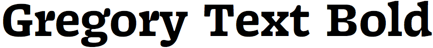 Gregory Text Bold