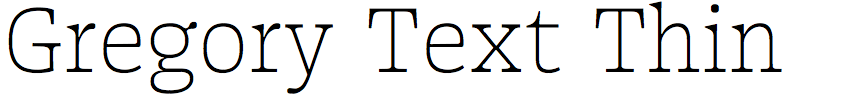 Gregory Text Thin