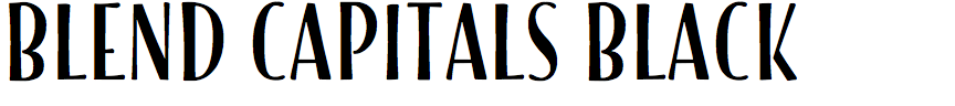 Blend Capitals Black