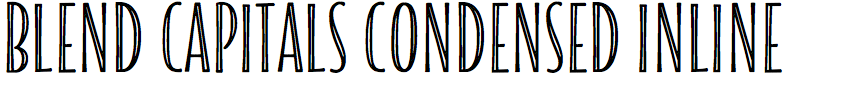 Blend Capitals Condensed Inline