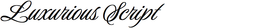 Luxurious Script