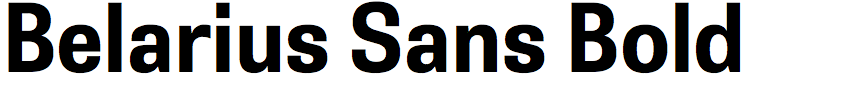 Belarius Sans Bold