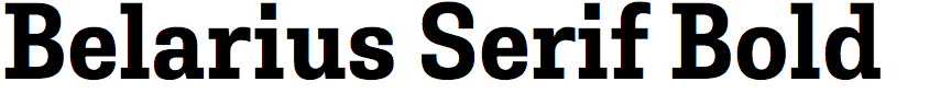 Belarius Serif Bold