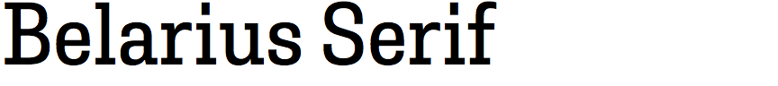 Belarius Serif