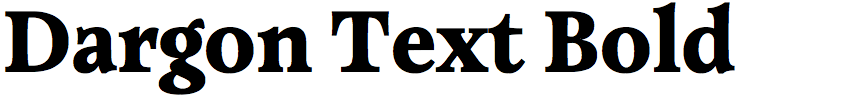 Dargon Text Bold