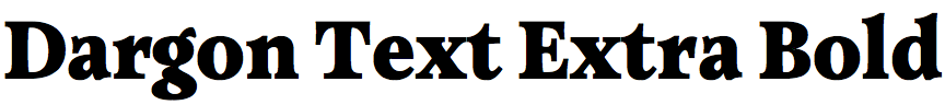Dargon Text Extra Bold
