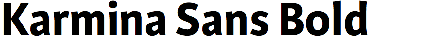 Karmina Sans Bold