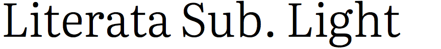 Literata Subhead Light