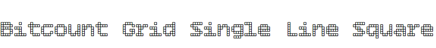 Bitcount Grid Single Line Square