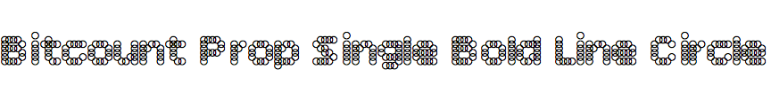 Bitcount Prop Single Bold Line Circle