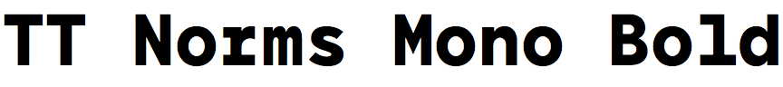 TT Norms Mono Bold