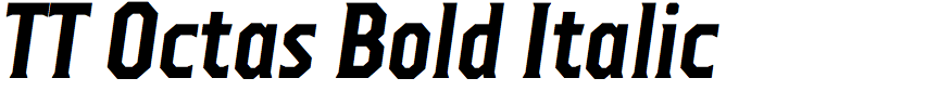 TT Octas Bold Italic