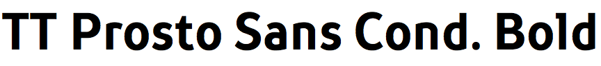 TT Prosto Sans Condensed Bold