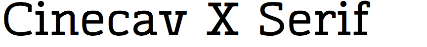 Cinecav X Serif