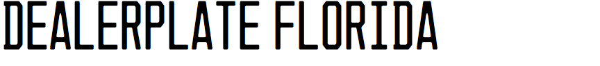 Dealerplate Florida