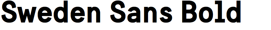 Sweden Sans Bold