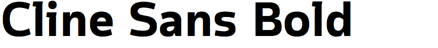 Cline Sans Bold